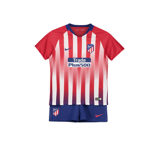 Kids Atletico Madrid 18/19 Home Soccer Kits (Shirt+Shorts)